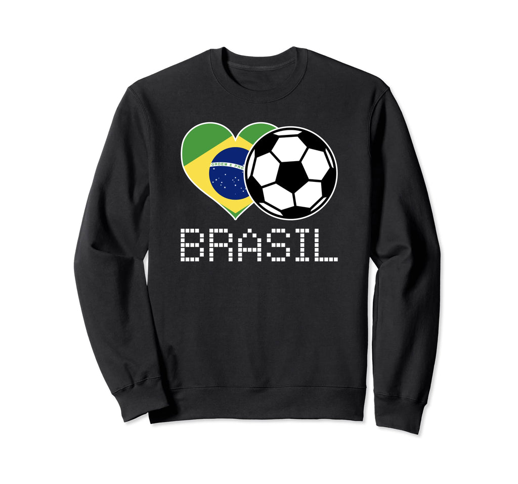 Brasil Soccer Brazilian Flag Sweatshirt - Casual Everyday Wear Unisex - T-Shirt, Sweatshirt, Hoodie