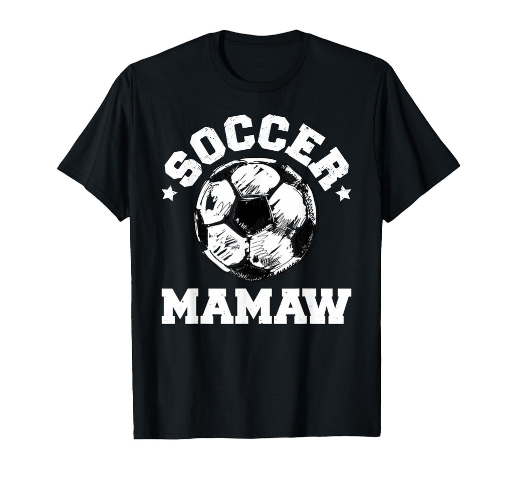 Soccer Mamaw Soccer Ball Distressed T-Shirt - Novelty Apparel Men Women - T-Shirt, Sweatshirt, Hoodie