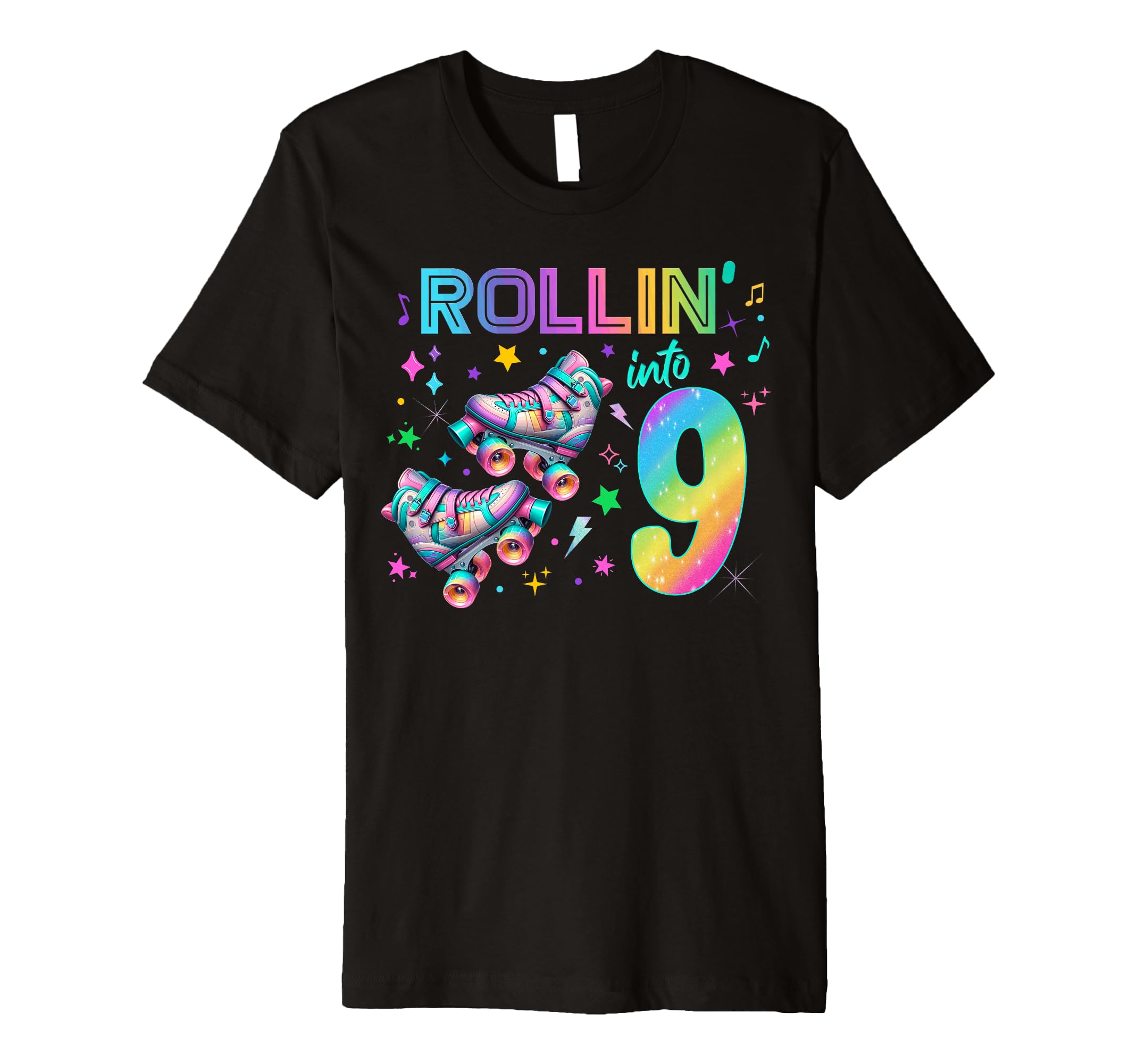 Roller Skates Birthday Outfit T-Shirt - Minimalist Print for Adults - T-Shirt, Sweatshirt, Hoodie