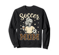 Skeleton Soccer Mom Coffee Leopard Sweatshirt - Streetwear Style Unisex - T-Shirt, Sweatshirt, Hoodie