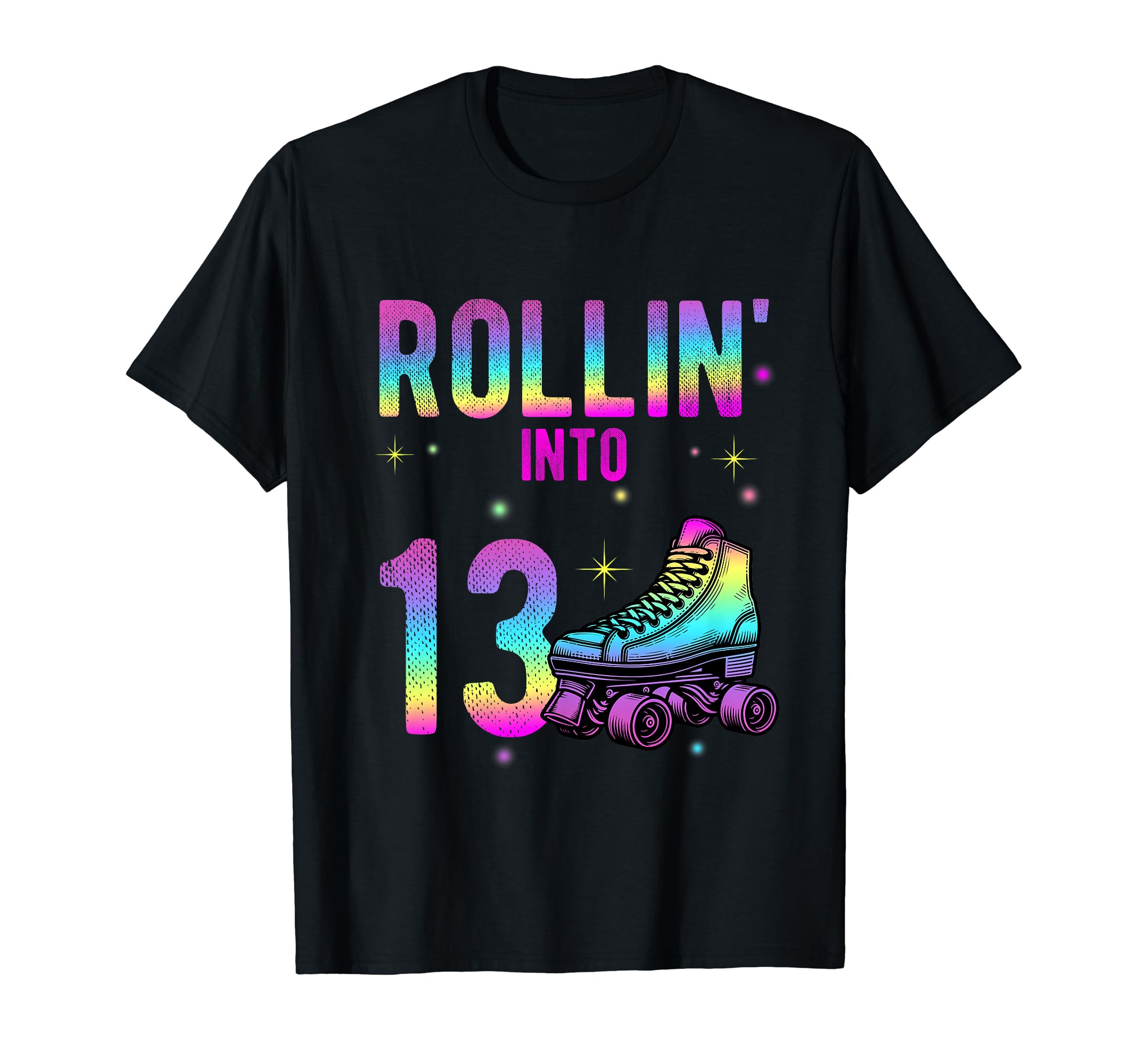 Rollin Into 13Th Birthday Roller T-Shirt - Minimalist Print for Adults - T-Shirt, Sweatshirt, Hoodie