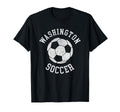 Washington Soccer Distressed 90S T-Shirt - Novelty Apparel Unisex - T-Shirt, Sweatshirt, Hoodie