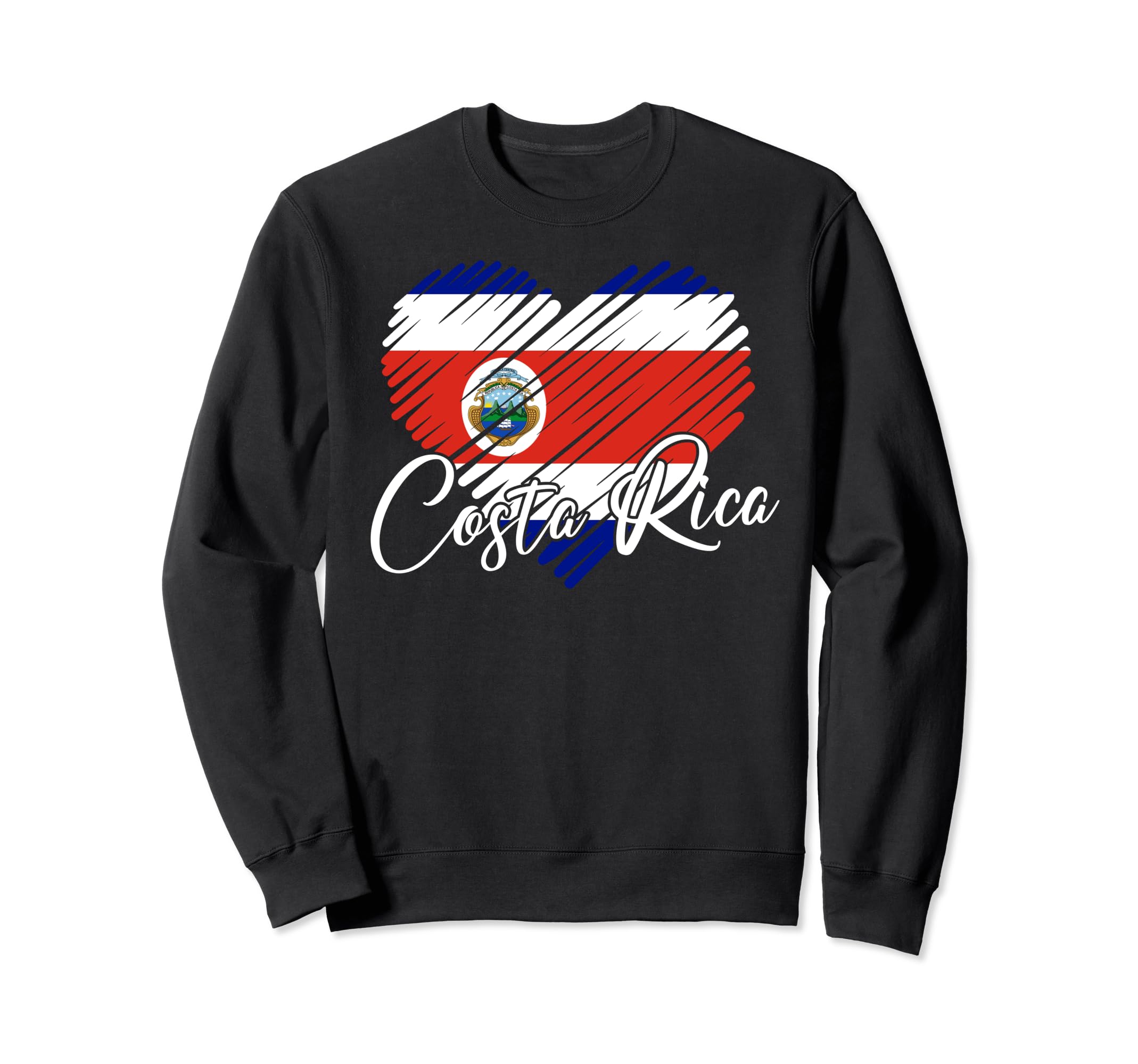 Costa Rican Flag Costa Rica Pride Sweatshirt - Graphic Print Men Women - T-Shirt, Sweatshirt, Hoodie