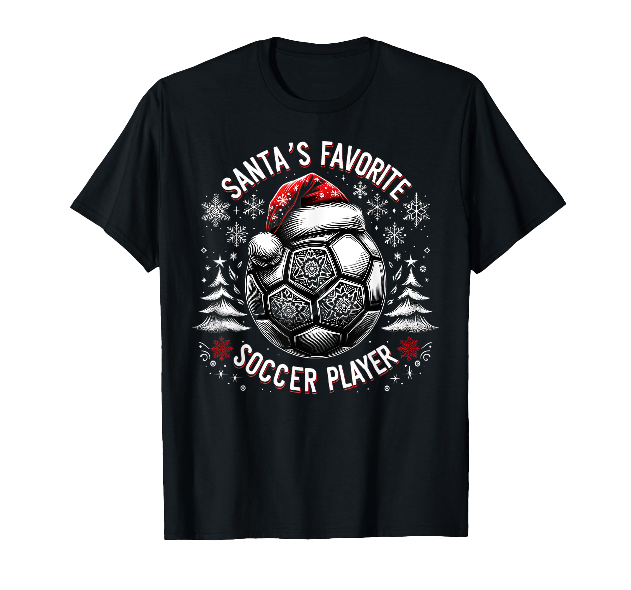 Soccer Santas Favorite Player T-Shirt - Custom Art Print for Adults - T-Shirt, Sweatshirt, Hoodie