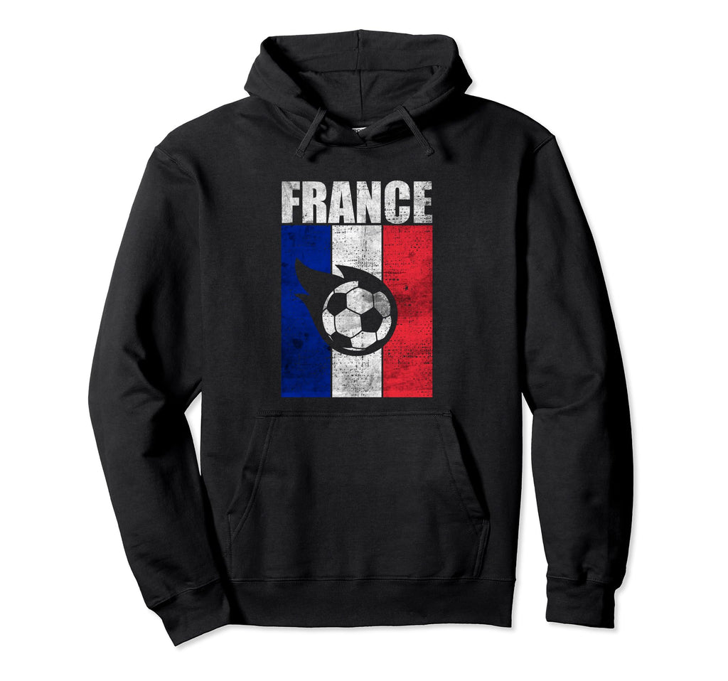 France Soccer Football French Flag Hoodie - Unique Graphic Men Women - T-Shirt, Sweatshirt, Hoodie
