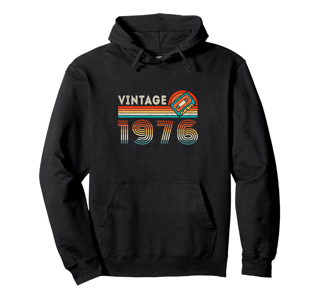 1976 Birthday Cassette Tape 50 Years Hoodie - Custom Art Print for Adults - T-Shirt, Sweatshirt, Hoodie