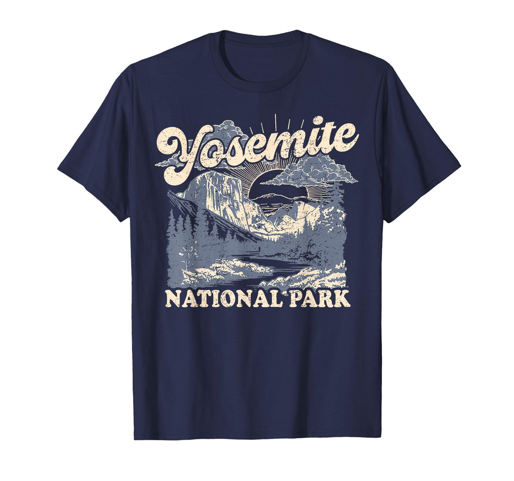 Yosemite National Park Distressed T-Shirt - Custom Art Print Men Women - T-Shirt, Sweatshirt, Hoodie