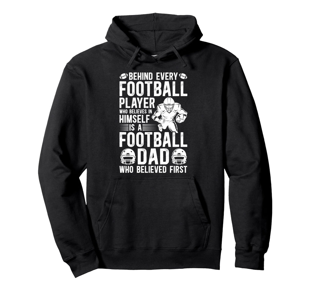 Proud Football Dad Football Player Hoodie - Aesthetic Graphic for Adults - T-Shirt, Sweatshirt, Hoodie