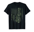 Usa Camouflage Proud Soccer Papa T-Shirt - Casual Everyday Wear for Adults - T-Shirt, Sweatshirt, Hoodie