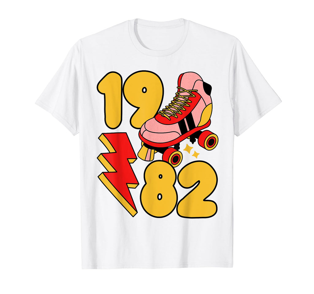 1982 Roller Skate 80S Nostalgia T-Shirt - Aesthetic Graphic for Adults - T-Shirt, Sweatshirt, Hoodie