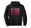 Soccer Valentines Day Groovy Sports Hearts Hoodie - Trendy Graphic Unisex - T-Shirt, Sweatshirt, Hoodie