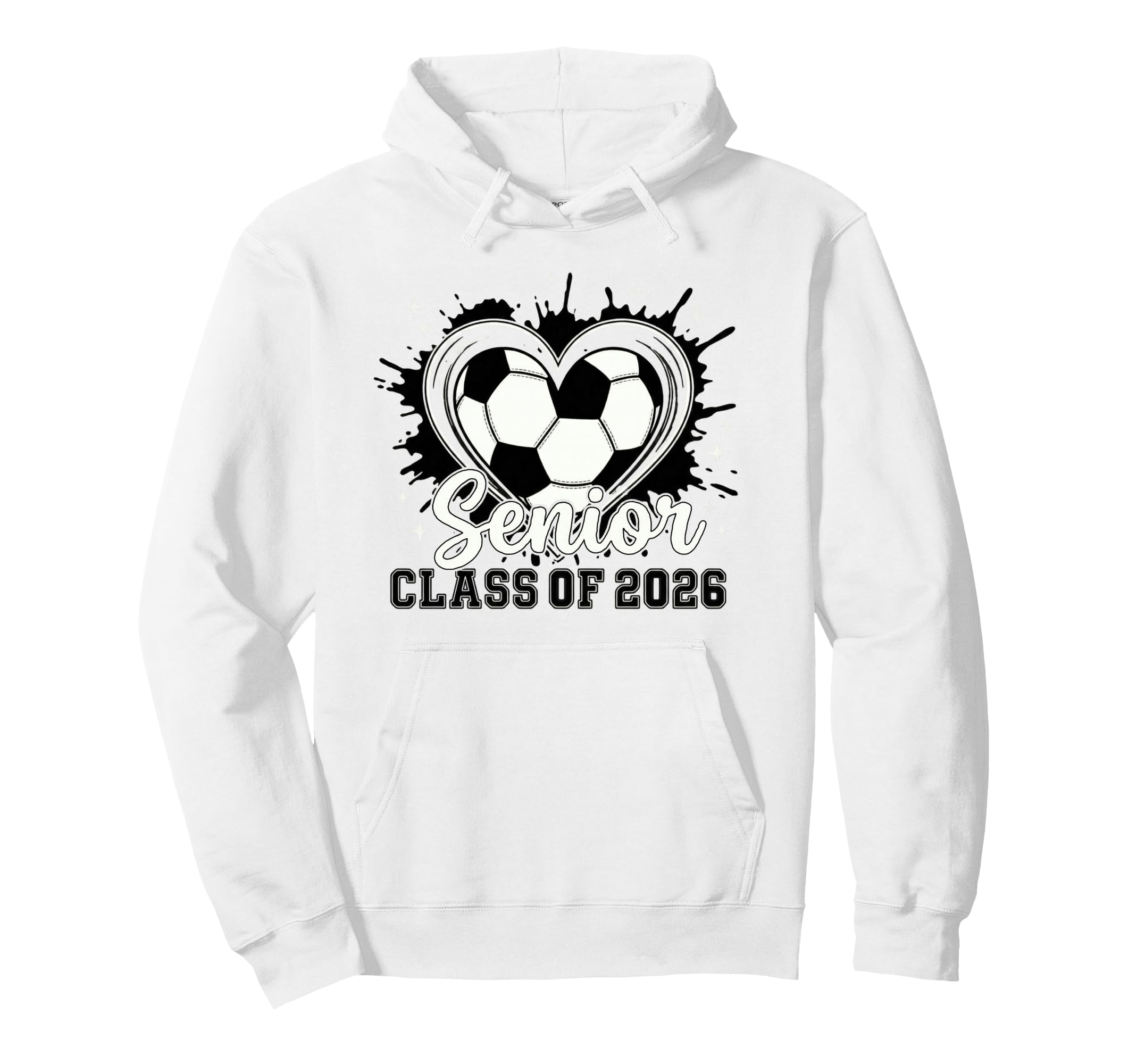 Trendy Class 2026 Senior Soccer Drip Hoodie - Minimalist Print for Adults - T-Shirt, Sweatshirt, Hoodie