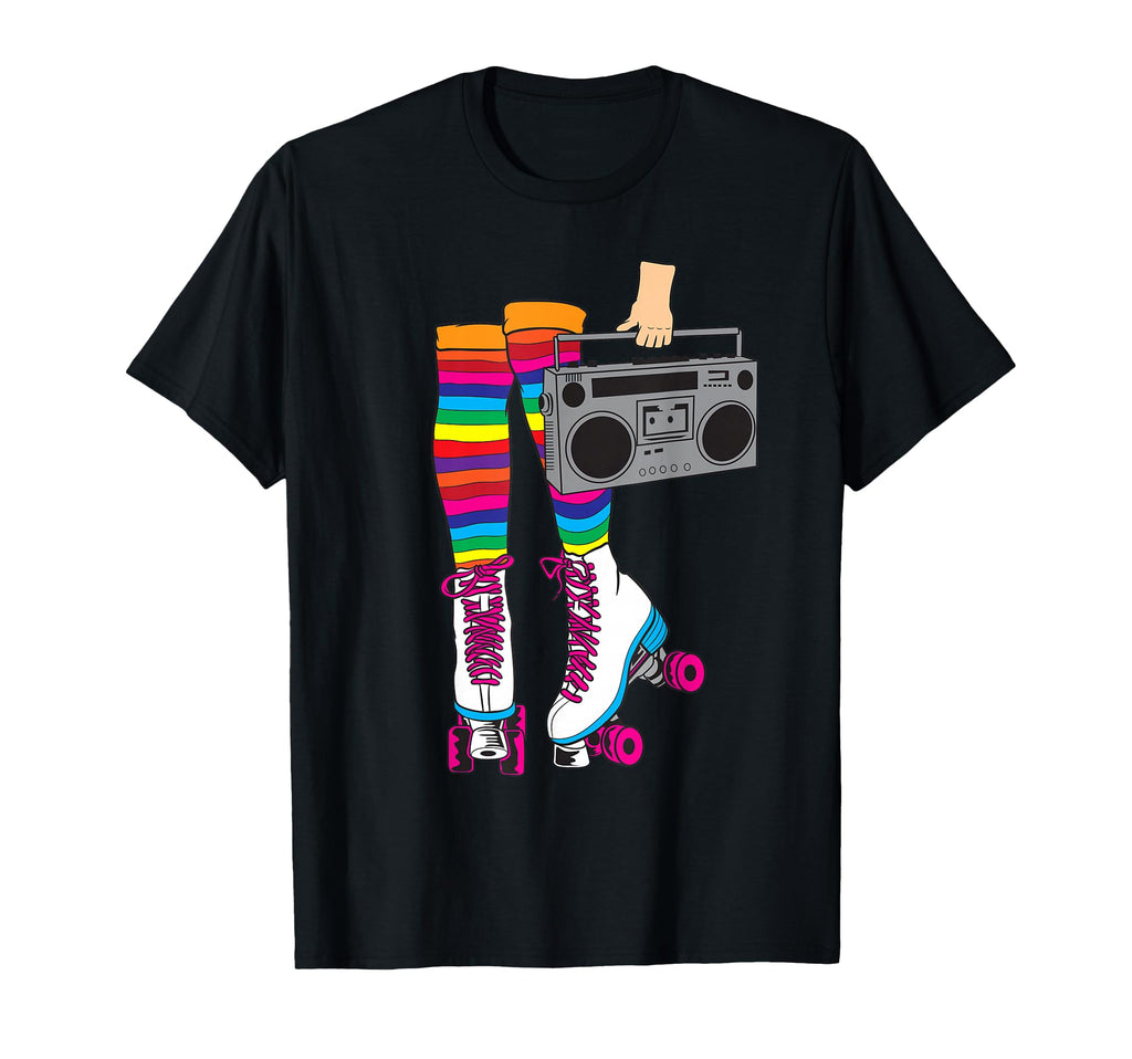 Rollerskates Funny 80S Roller Disco T-Shirt - Trendy Graphic for Adults - T-Shirt, Sweatshirt, Hoodie