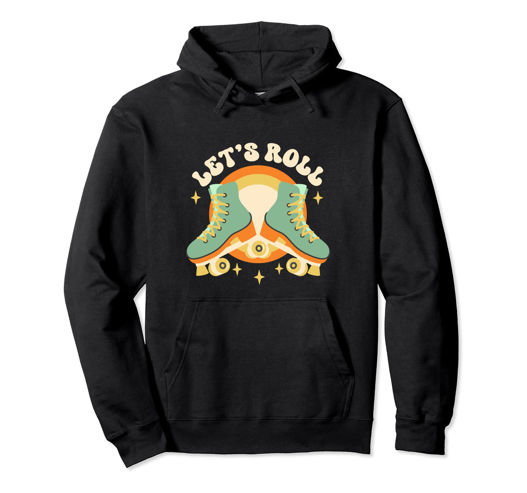 Lets Roll Roller Skates 70S 80S 90S Hoodie - Custom Art Print for Adults - T-Shirt, Sweatshirt, Hoodie