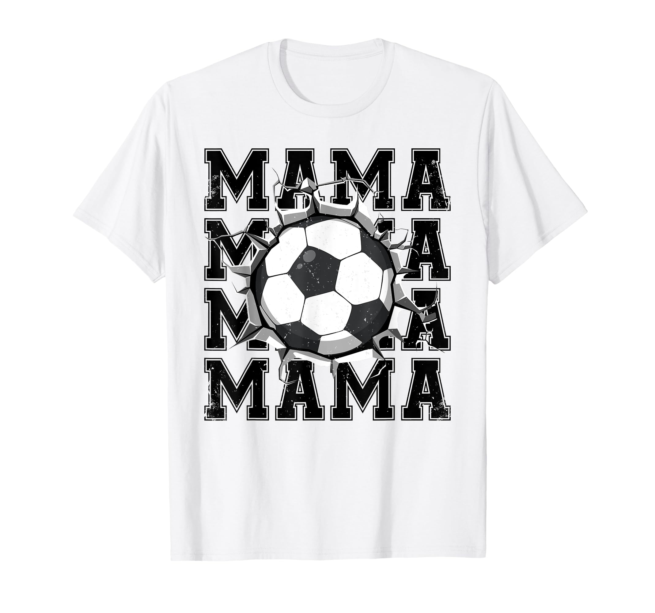 Soccer Mama Cracked Wall Family Matching T-Shirt - Graphic Print Unisex - T-Shirt, Sweatshirt, Hoodie