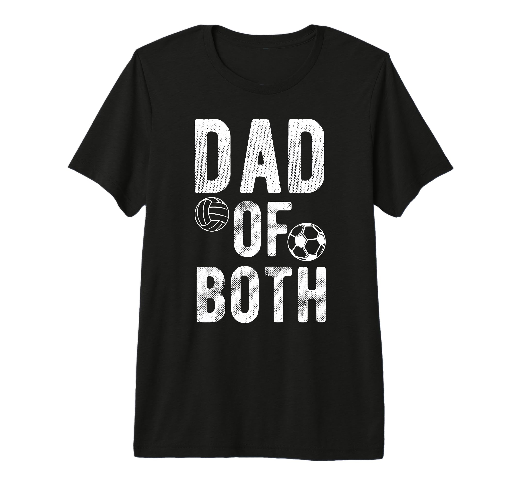 Mens Dad Both Proud Soccer Volleyball Dad T-Shirt - Novelty Apparel Unisex - T-Shirt, Sweatshirt, Hoodie