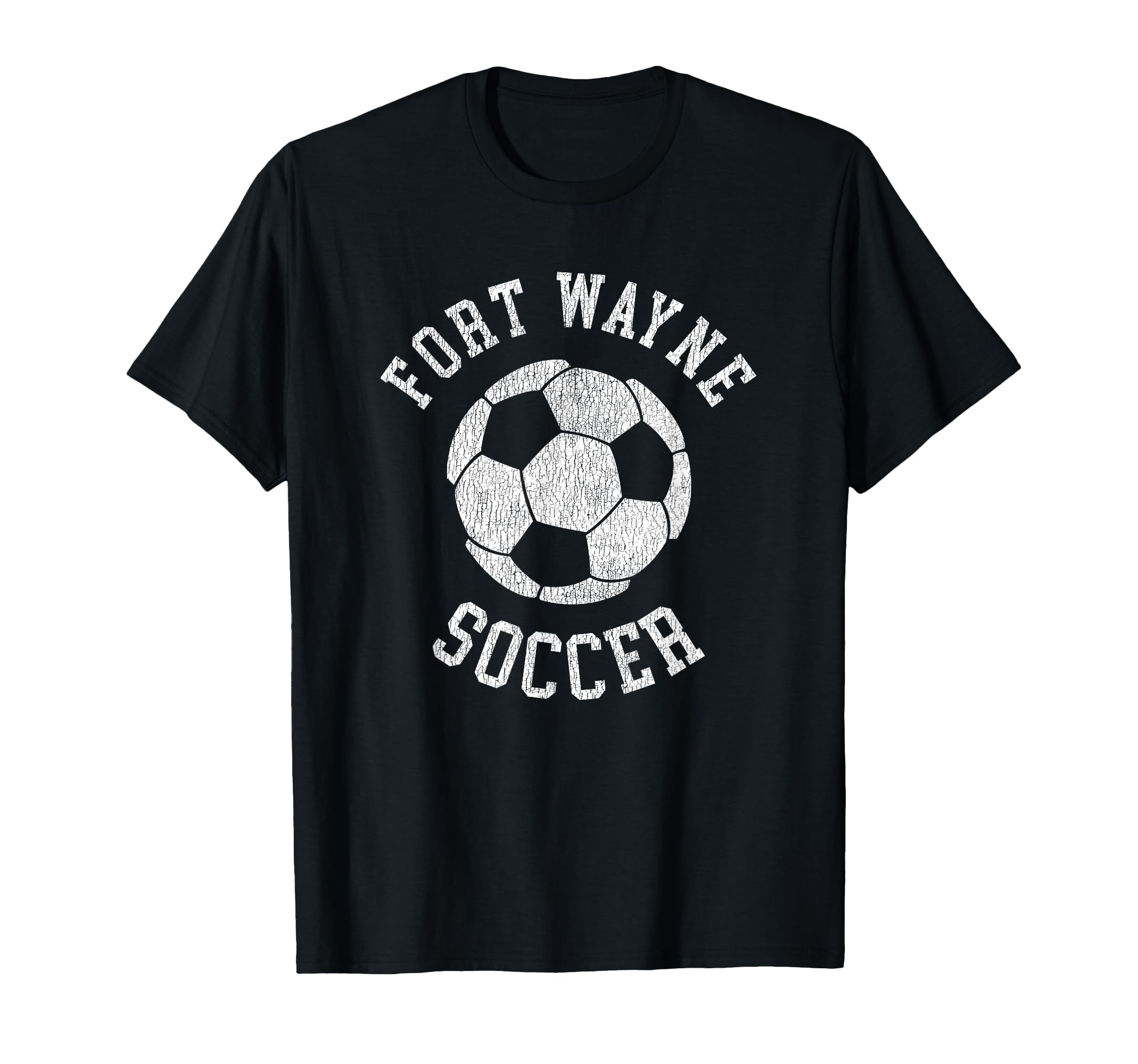 Fort Wayne Soccer Distressed 90S T-Shirt - Unique Graphic Unisex - T-Shirt, Sweatshirt, Hoodie