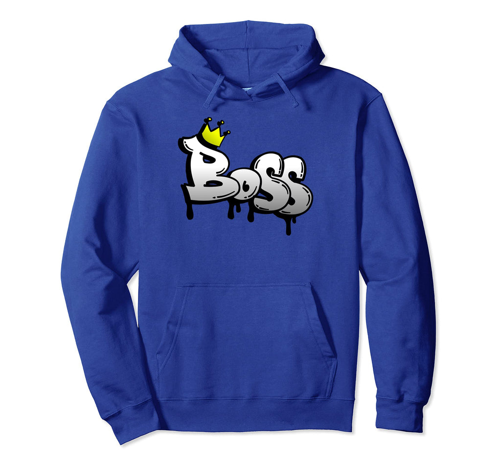 Boss Graffiti Hip Hop Music Art Hoodie - Fun Novelty Design for Adults - T-Shirt, Sweatshirt, Hoodie