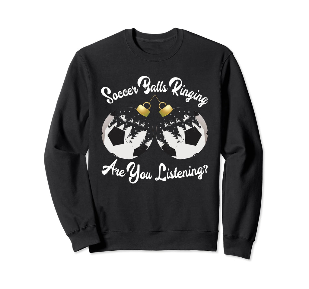 Holiday Sports Soccer Santa Sweatshirt - Custom Art Print Men Women - T-Shirt, Sweatshirt, Hoodie
