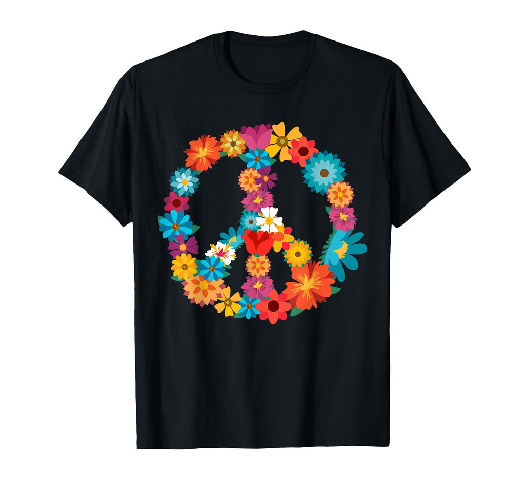 Peace Love 60S 70S Hippie Costume T-Shirt - Streetwear Style Men Women - T-Shirt, Sweatshirt, Hoodie