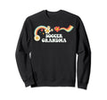 Groovy Funny Soccer Grandma Sweatshirt - Aesthetic Graphic Unisex - T-Shirt, Sweatshirt, Hoodie