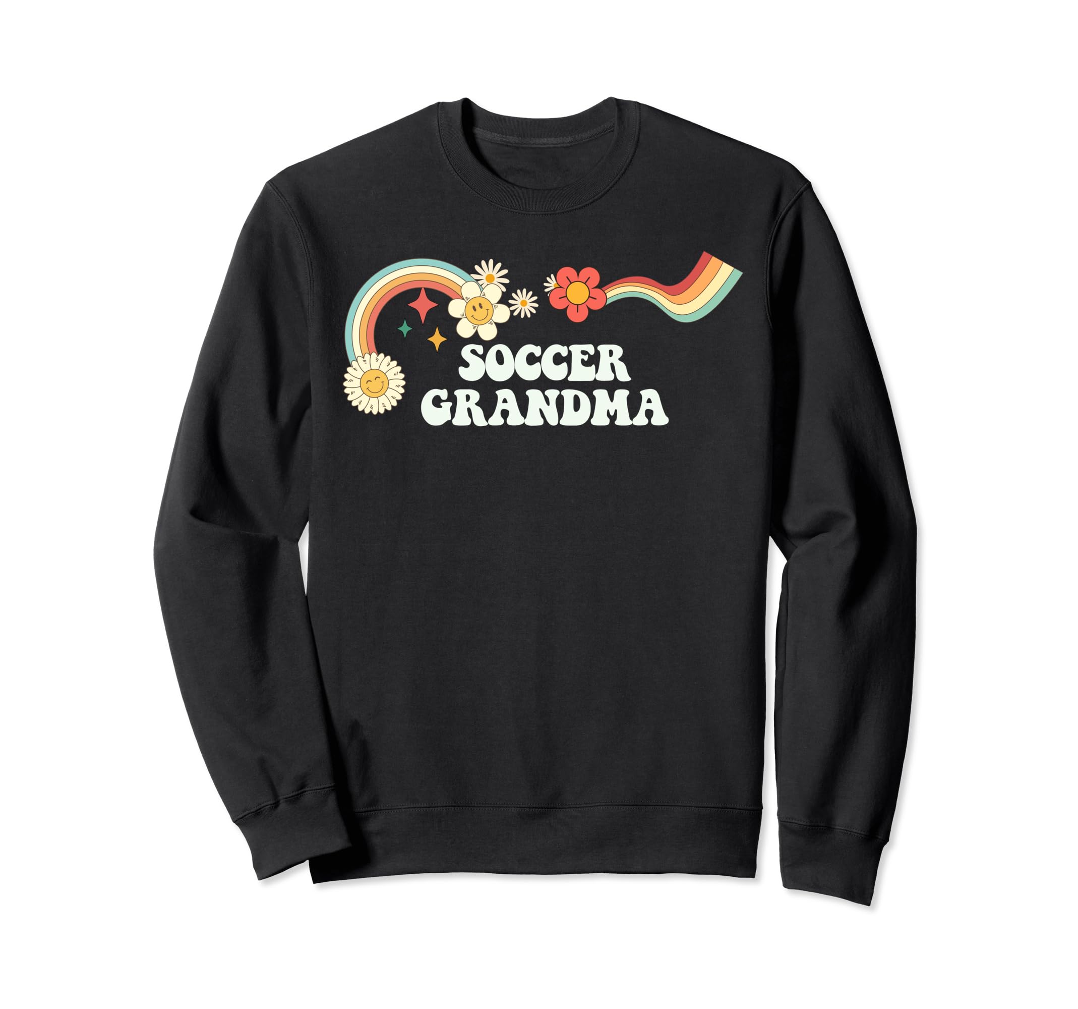Groovy Funny Soccer Grandma Sweatshirt - Aesthetic Graphic Unisex - T-Shirt, Sweatshirt, Hoodie