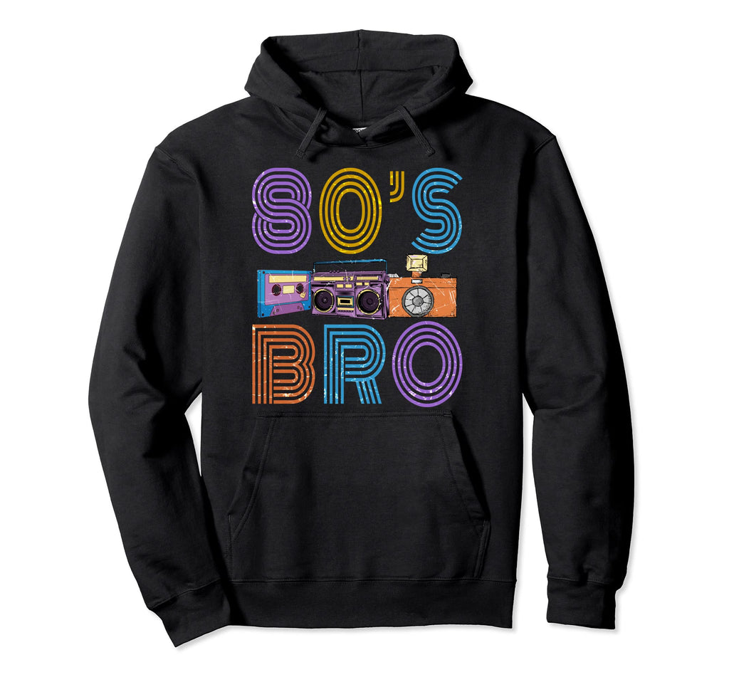 80S Bro Mixtape Cassette Player Camera Hoodie - Novelty Apparel for Adults - T-Shirt, Sweatshirt, Hoodie