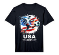 American Flag Soccer Soccer 2024 T-Shirt - Unique Graphic Men Women - T-Shirt, Sweatshirt, Hoodie