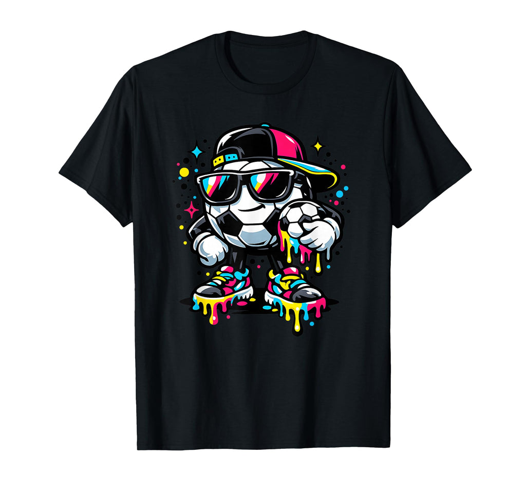 Graffiti Soccer Ball Street Art T-Shirt - Minimalist Print for Adults - T-Shirt, Sweatshirt, Hoodie
