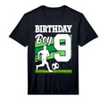 9 Year Old Soccer Birthday Party Theme T-Shirt - Aesthetic Graphic Unisex - T-Shirt, Sweatshirt, Hoodie