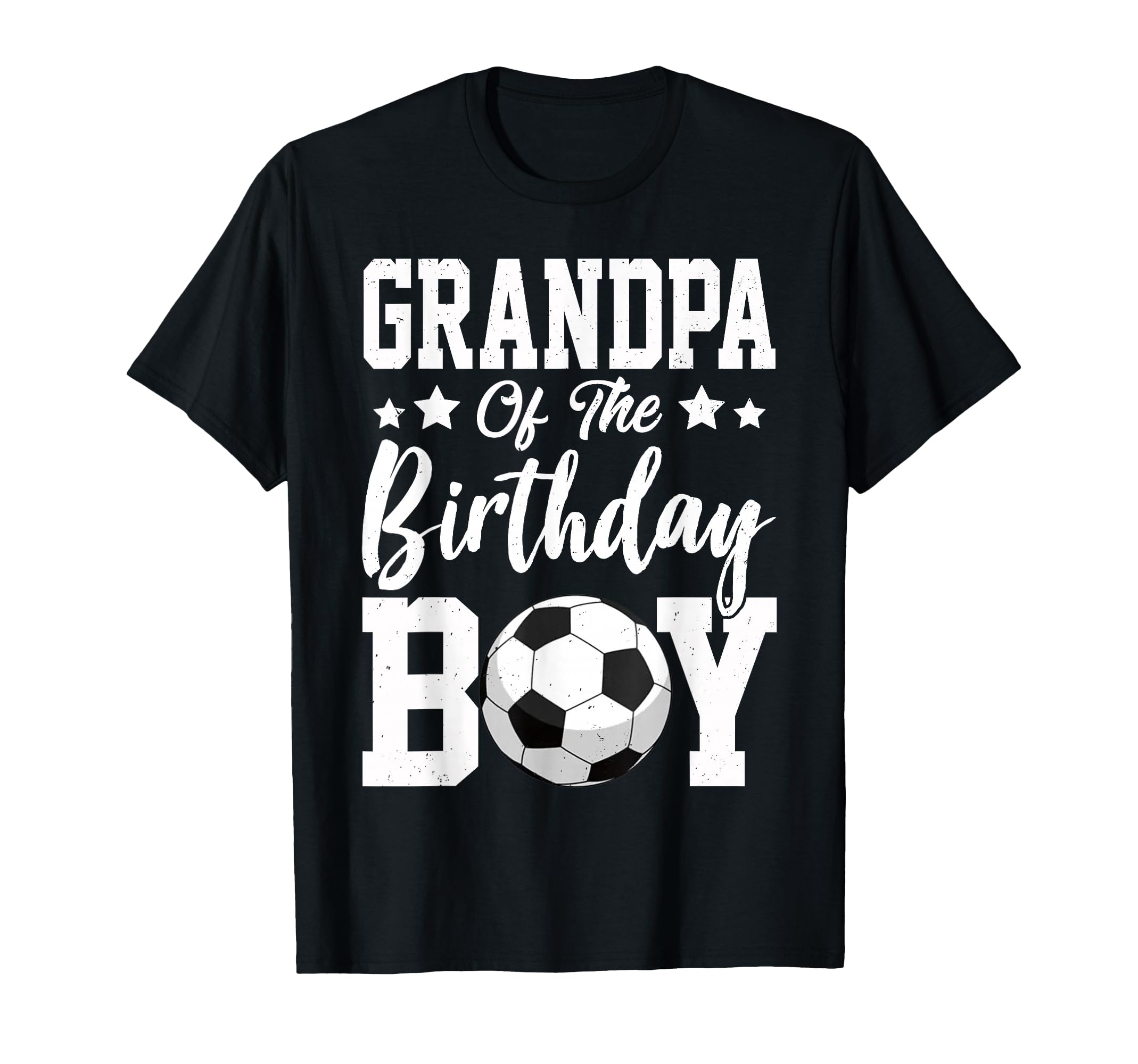Grandpa Birthday Soccer Matching Family T-Shirt - Trendy Graphic Men Women - T-Shirt, Sweatshirt, Hoodie