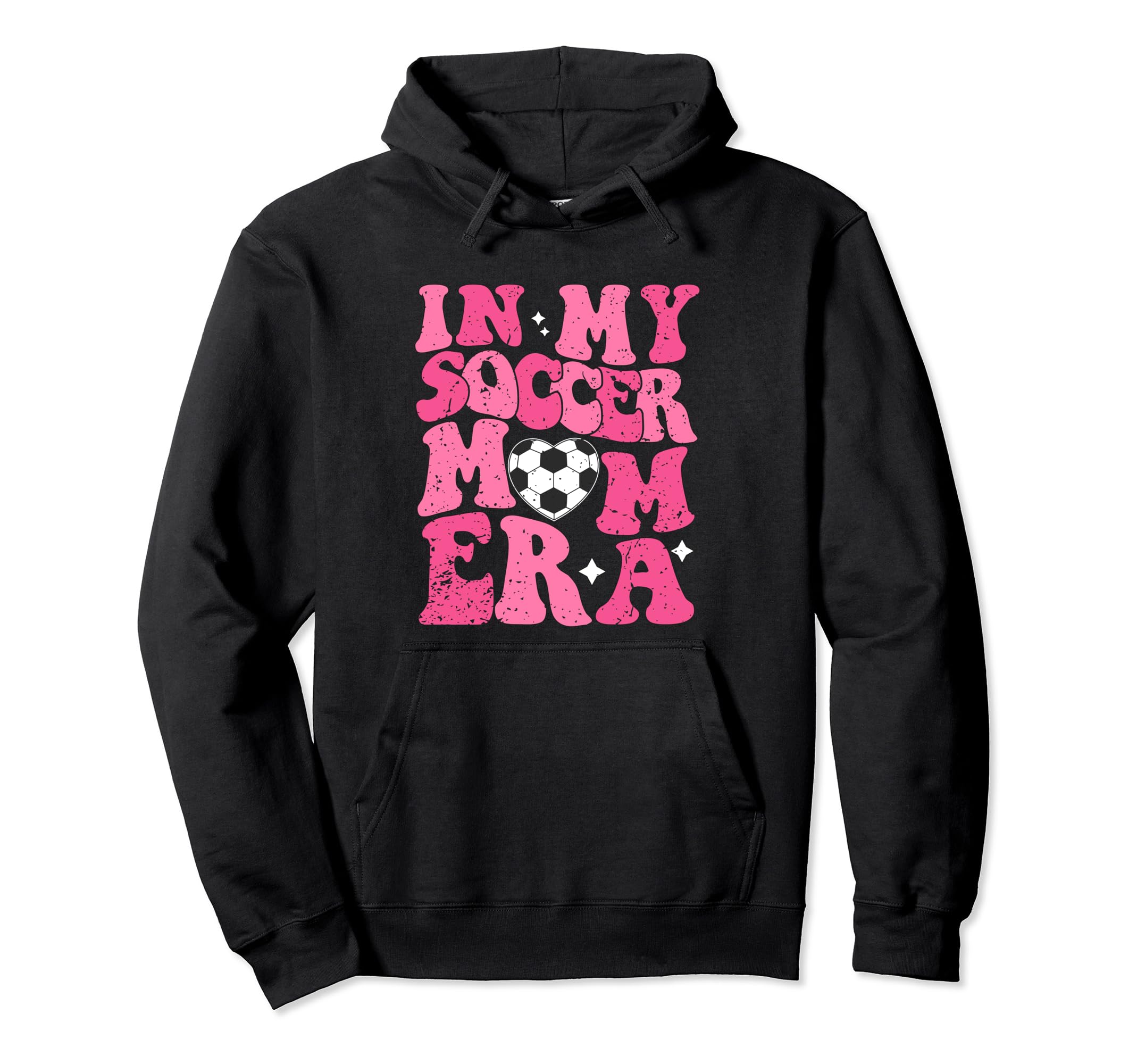 My Soccer Mom Era Groovy Soccer Hoodie - Fun Novelty Design for Adults - T-Shirt, Sweatshirt, Hoodie