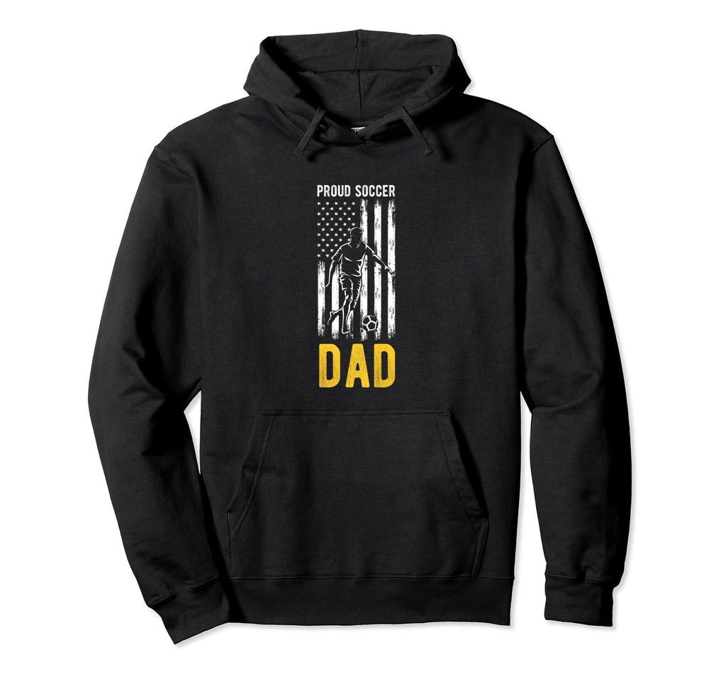 Proud Soccer Dad Usa Flag Family Hoodie - Graphic Print for Adults - T-Shirt, Sweatshirt, Hoodie