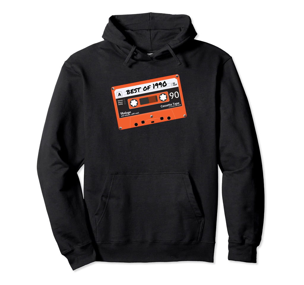 1990 Cassette Tape Birthday Hoodie - Novelty Apparel Men Women - T-Shirt, Sweatshirt, Hoodie
