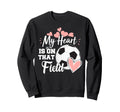 My Heart Is That Soccer Field Funny Sweatshirt - Trendy Graphic Men Women - T-Shirt, Sweatshirt, Hoodie