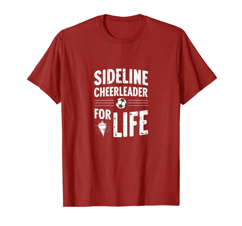 Soccer Mom Sideline Cheerleader Life T-Shirt - Unique Graphic for Adults - T-Shirt, Sweatshirt, Hoodie