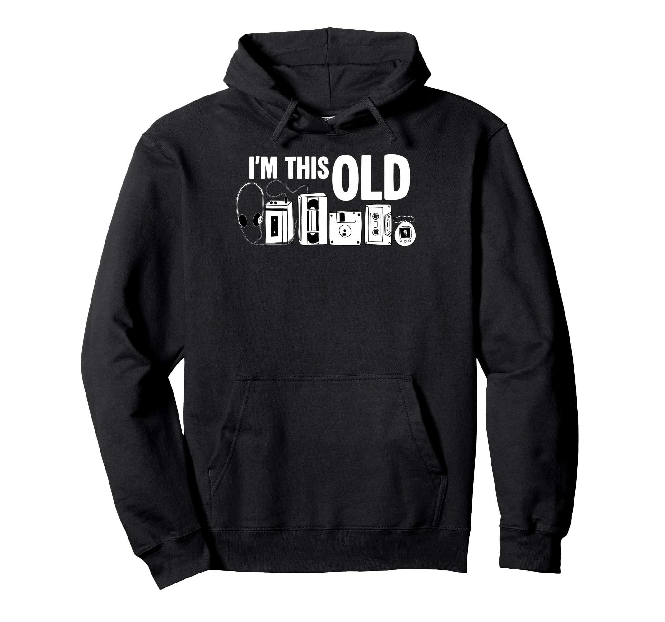 Im This Old Cassette Tape Floppy Disk Vhs Hoodie - Streetwear Style Unisex - T-Shirt, Sweatshirt, Hoodie