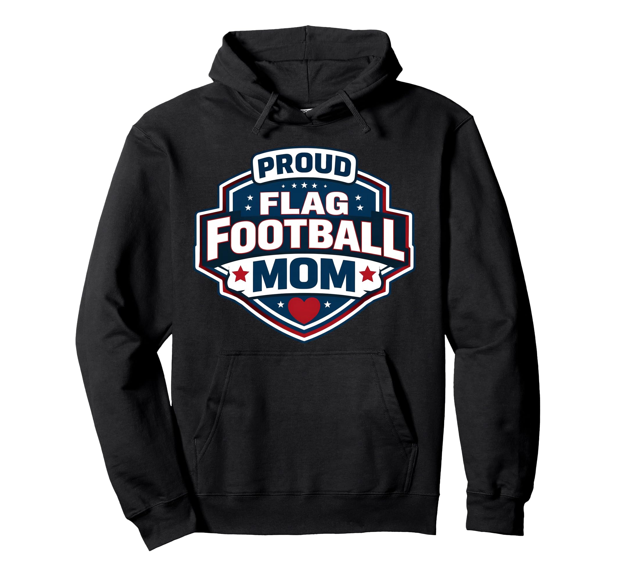 Proud Flag Football Mom Funny Mother Hoodie - Aesthetic Graphic Men Women - T-Shirt, Sweatshirt, Hoodie