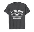 Sacred Heart Crusaders Soccer Ball T-Shirt - Novelty Apparel for Adults - T-Shirt, Sweatshirt, Hoodie