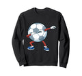 Funny Dabbing Soccer Ball Soccer Sweatshirt - Fun Novelty Design Men Women - T-Shirt, Sweatshirt, Hoodie