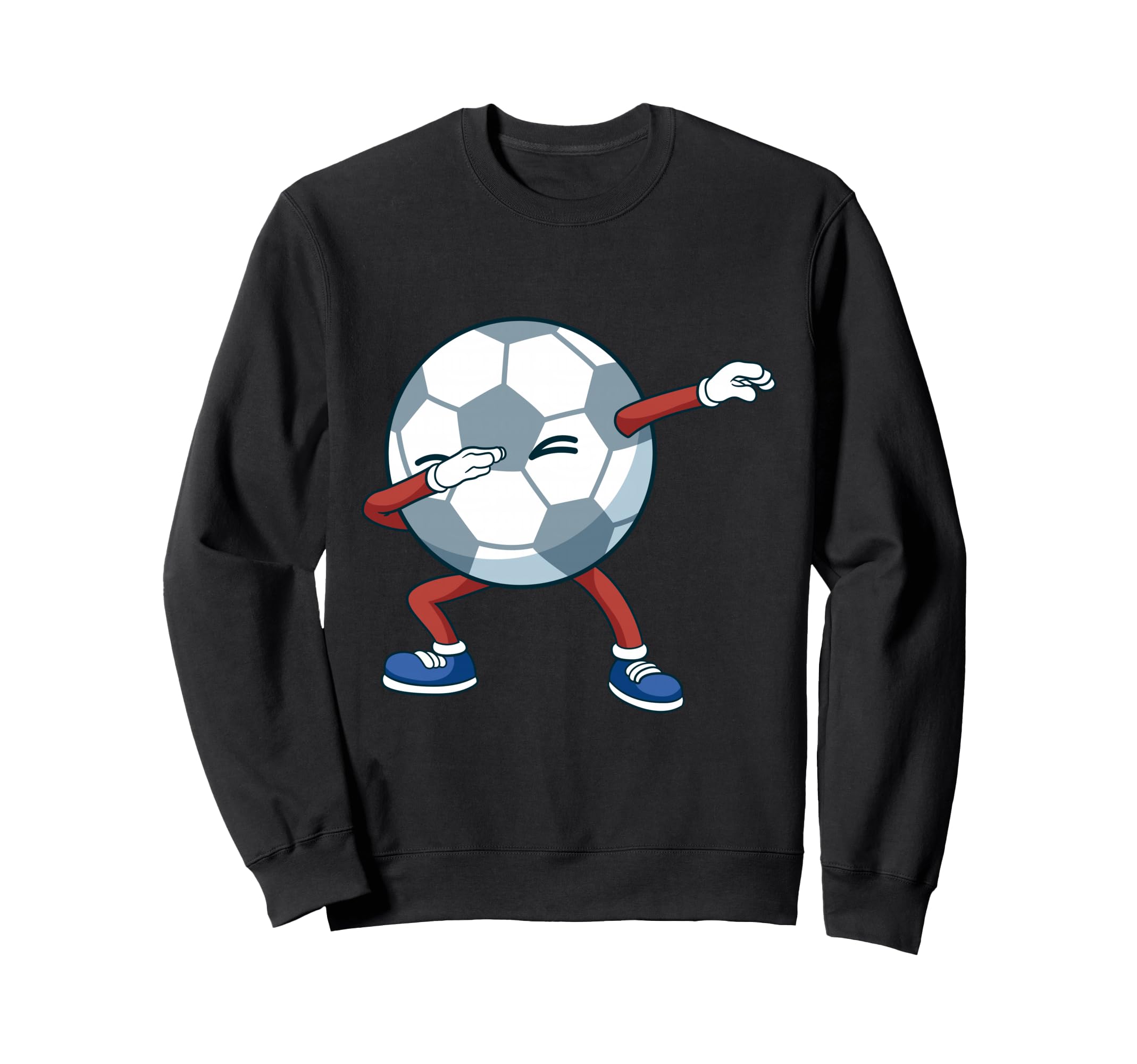 Funny Dabbing Soccer Ball Soccer Sweatshirt - Fun Novelty Design Men Women - T-Shirt, Sweatshirt, Hoodie