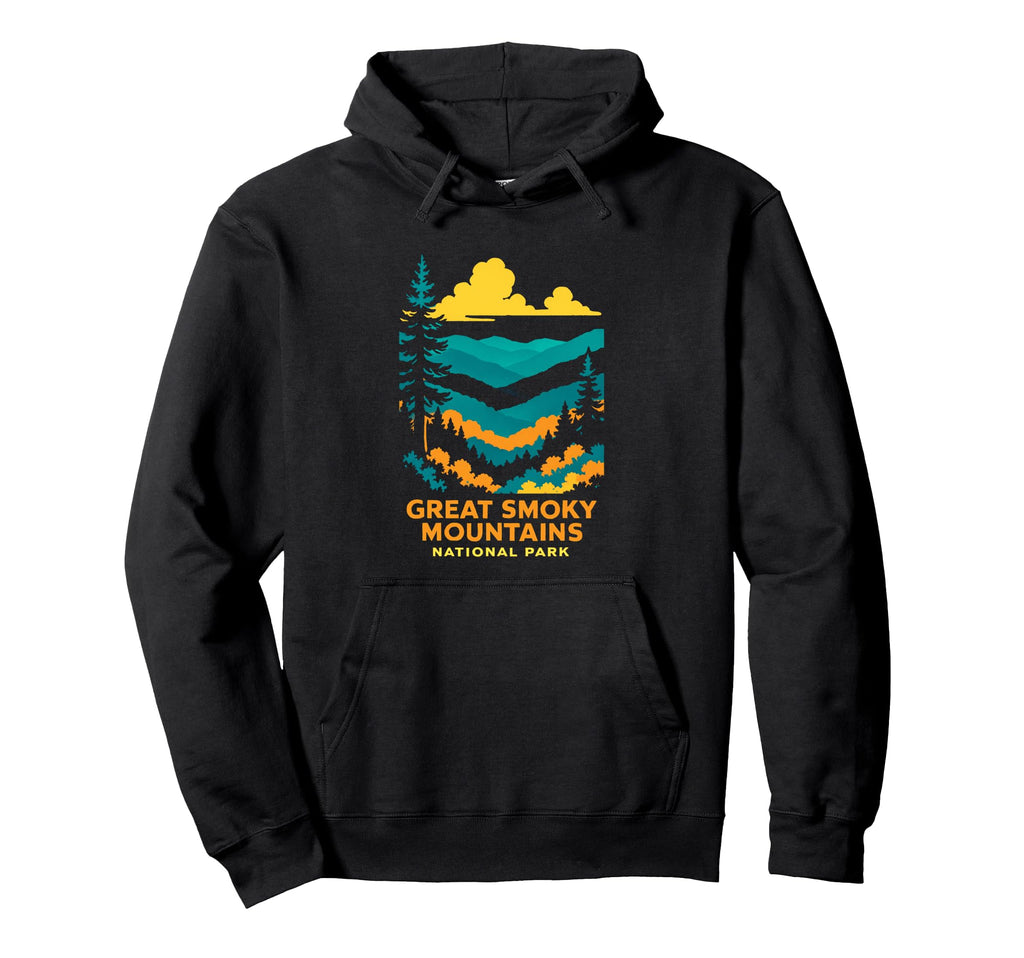 Great Smoky Mountains National Park Hoodie - Minimalist Print for Adults - T-Shirt, Sweatshirt, Hoodie