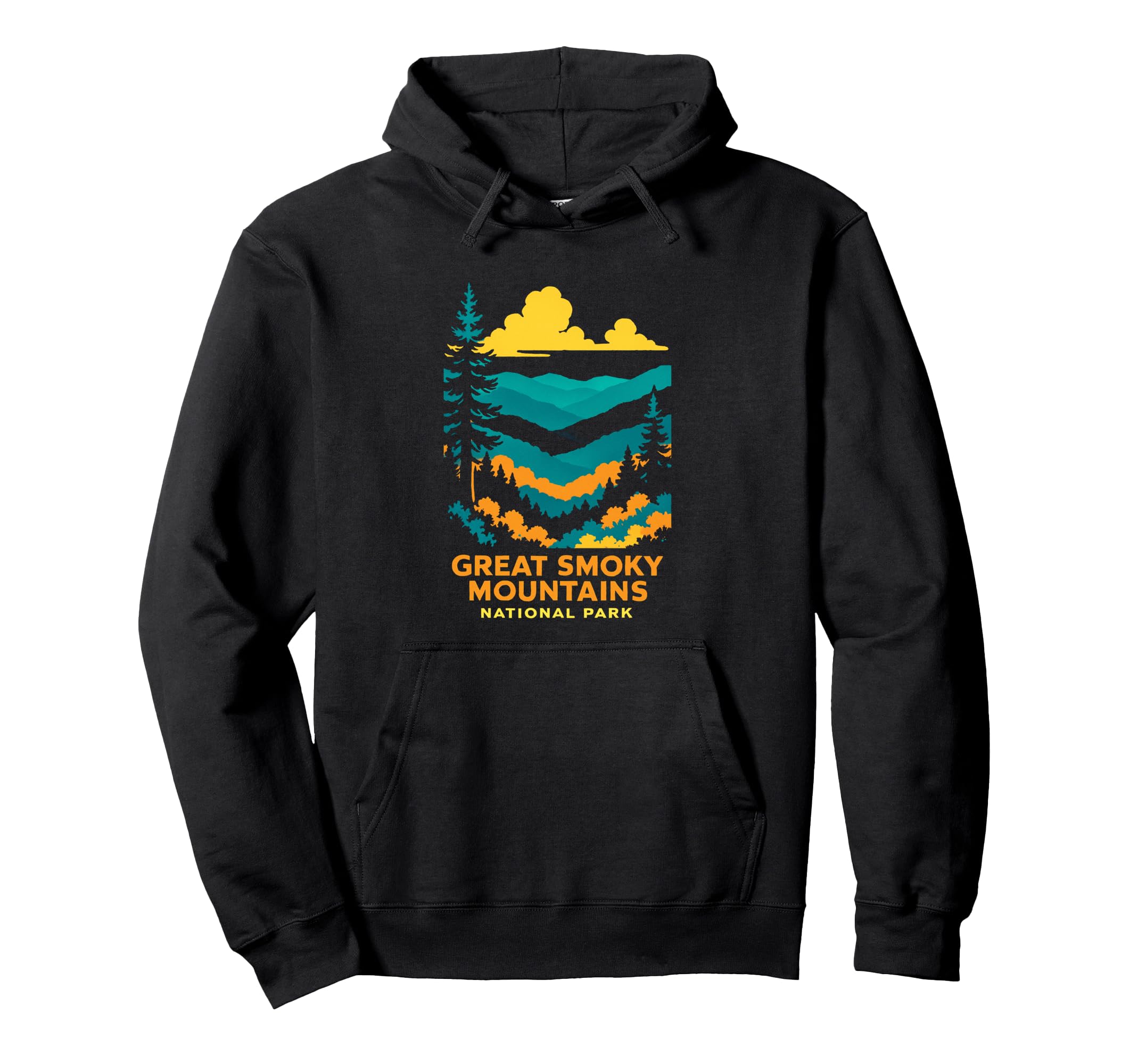 Great Smoky Mountains National Park Hoodie - Minimalist Print for Adults - T-Shirt, Sweatshirt, Hoodie