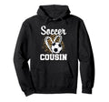 Soccer Cousin Leopard Heart Hoodie - Custom Art Print Men Women - T-Shirt, Sweatshirt, Hoodie