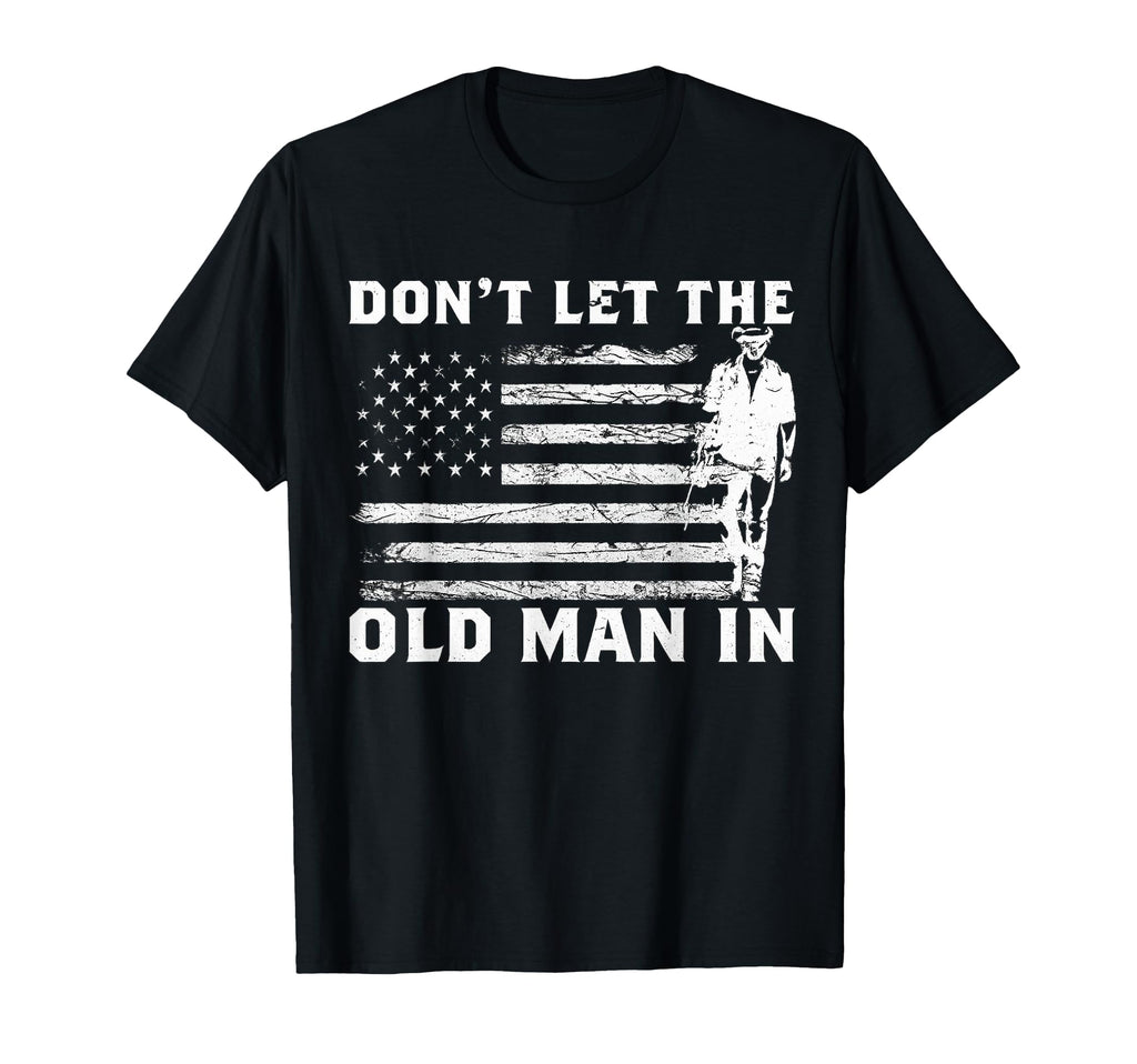Dont Let Old Cowboy Us Flag T-Shirt - Aesthetic Graphic for Adults - T-Shirt, Sweatshirt, Hoodie