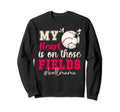 Those Fields Ball Mama Baseball Sweatshirt - Unique Graphic Men Women - T-Shirt, Sweatshirt, Hoodie