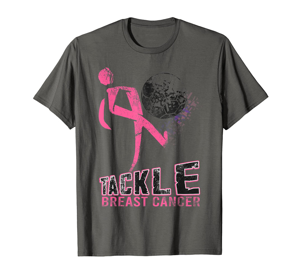 Tackle Breast Cancer Soccer Football T-Shirt - Trendy Graphic for Adults - T-Shirt, Sweatshirt, Hoodie