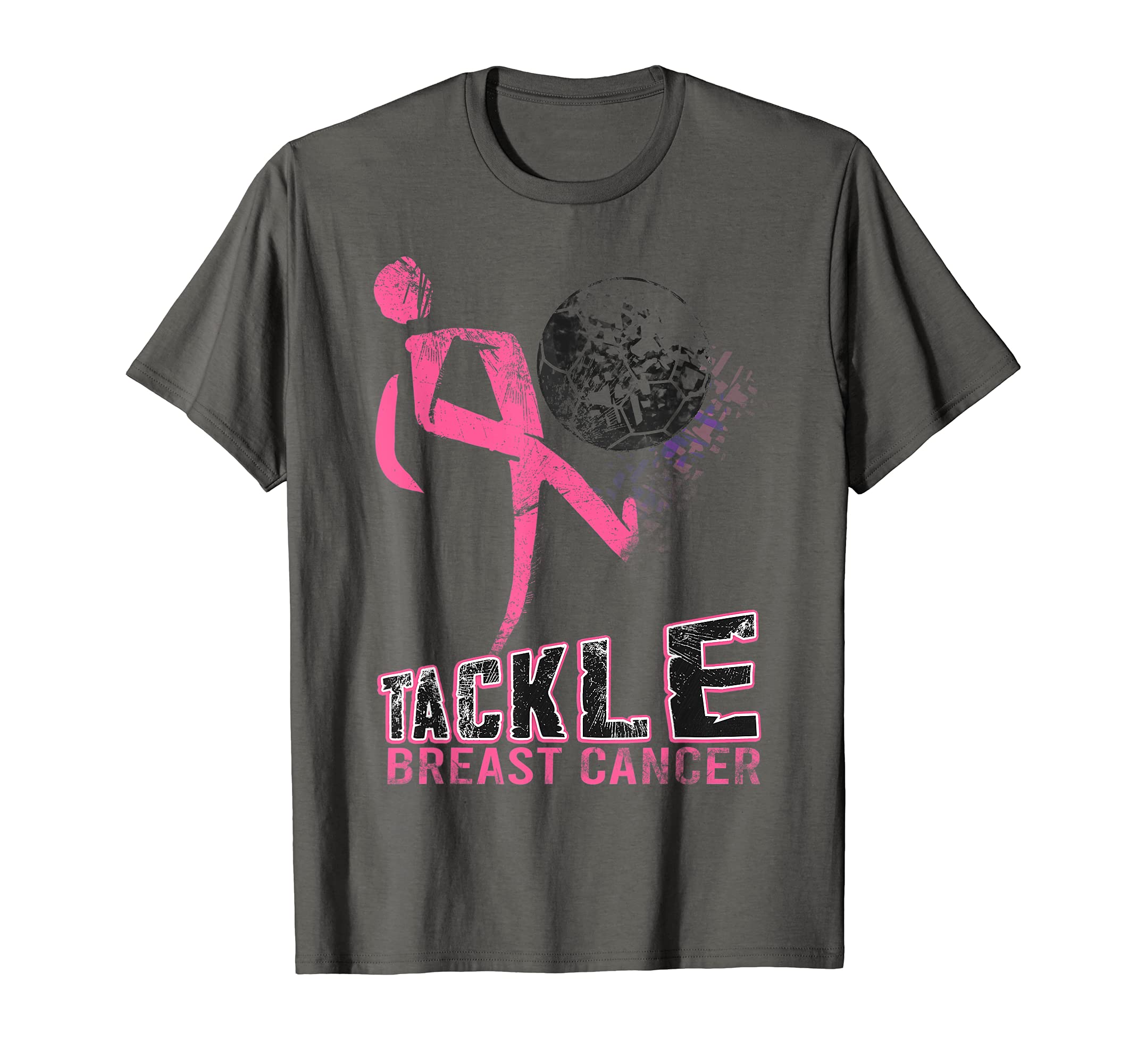 Tackle Breast Cancer Soccer Football T-Shirt - Trendy Graphic for Adults - T-Shirt, Sweatshirt, Hoodie