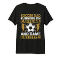 Running Caffeine And Game Day Hype T-Shirt - Graphic Print for Adults - T-Shirt, Sweatshirt, Hoodie