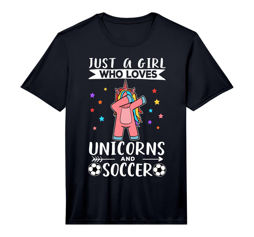 Just Who Loves Unicorns And Soccer T-Shirt - Minimalist Print Unisex - T-Shirt, Sweatshirt, Hoodie